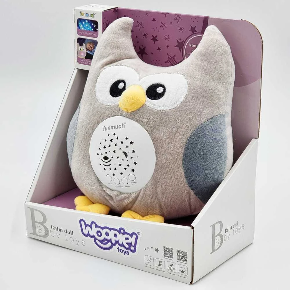 Woopie Baby Woopie Pliušinis Miego Pagalbininkas 2in1 Pelėda - 10 Migdomųjų