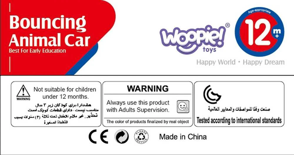 WOOPIE BABY Barškutis automobilis begemotas