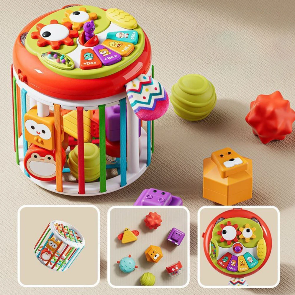WOOPIE BABY interaktyvus sensorinis edukacinis kubas 1452