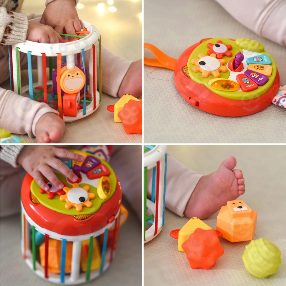 WOOPIE BABY interaktyvus sensorinis edukacinis kubas 1452