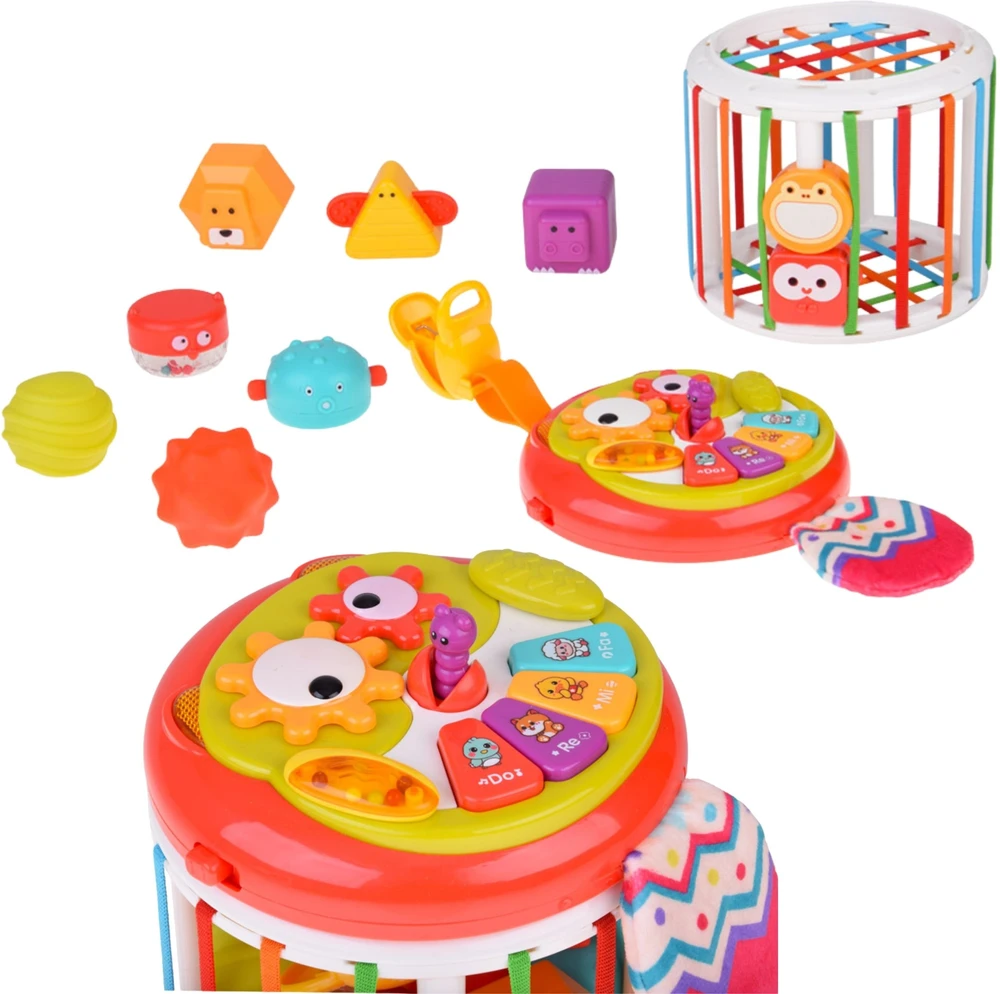 WOOPIE BABY interaktyvus sensorinis edukacinis kubas 1452
