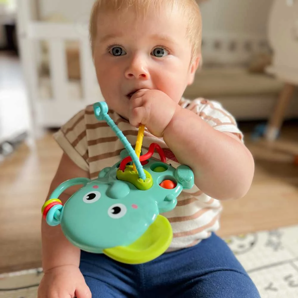 Woopie Sensorinis žaislas-gryzinėlis Drambliukas 4in1 Montessori