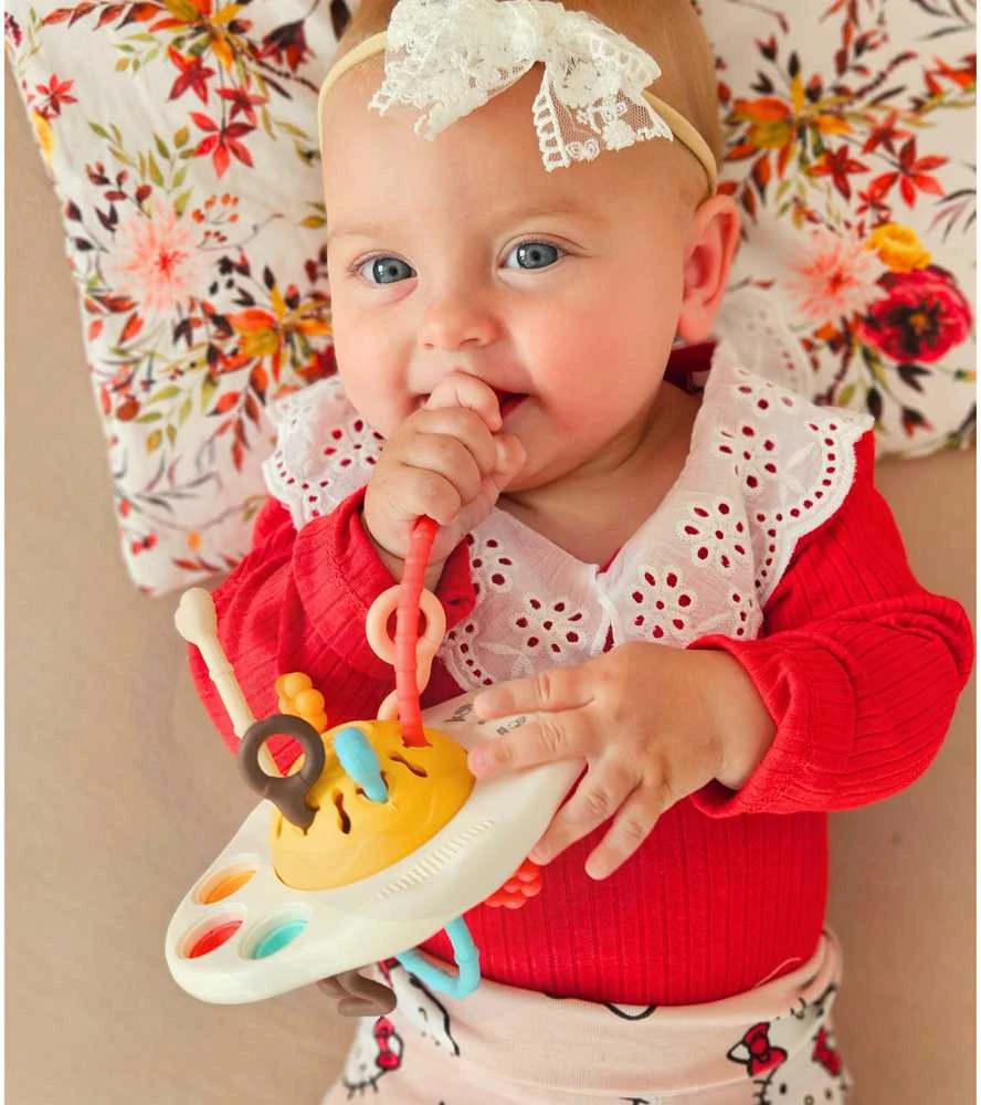 WOOPIE BABY Montessori Sensory Toy Teether Rattle Multifunctional UFO