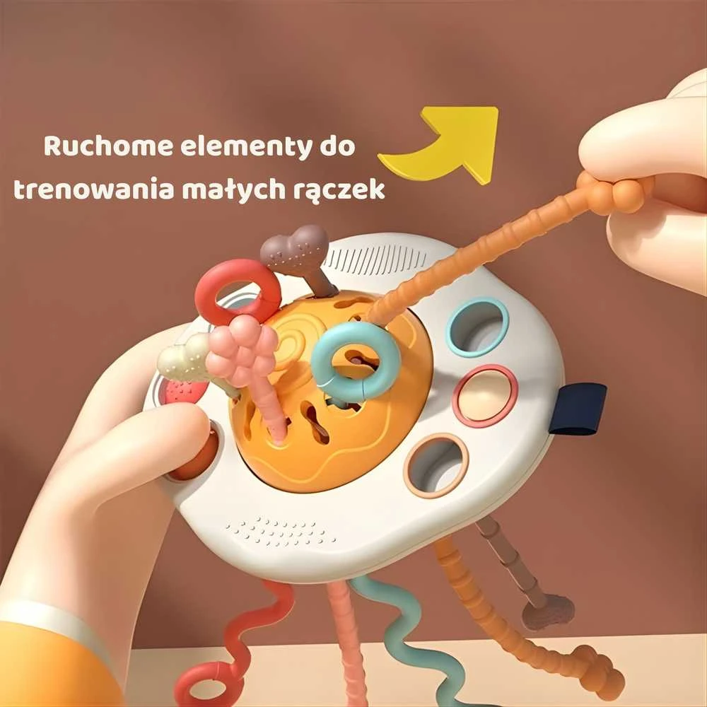 WOOPIE BABY Montessori Sensory Toy Teether Rattle Multifunctional UFO
