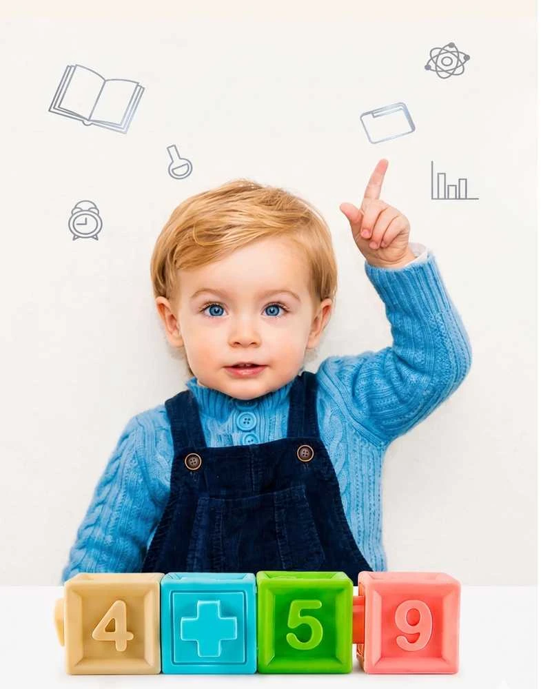 WOOPIE BABY kūdikių sensorinė edukacinė kaladėlių dėlionė 20 vnt