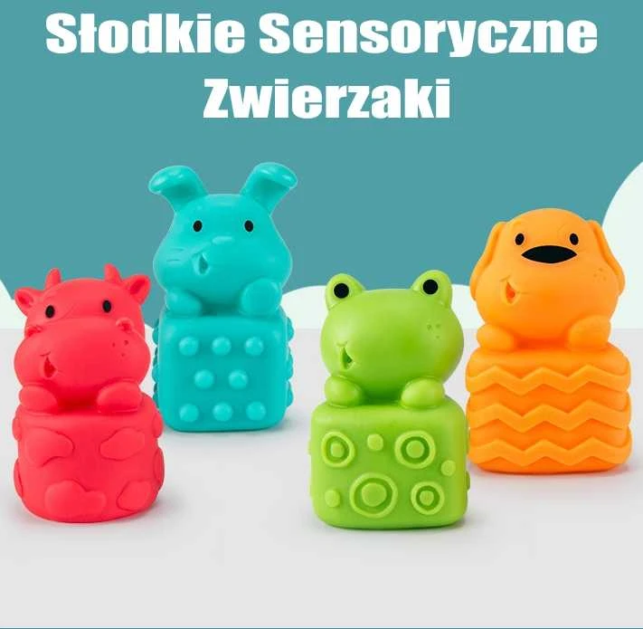 WOOPIE BABY kūdikių sensorinė edukacinė kaladėlių dėlionė 20 vnt