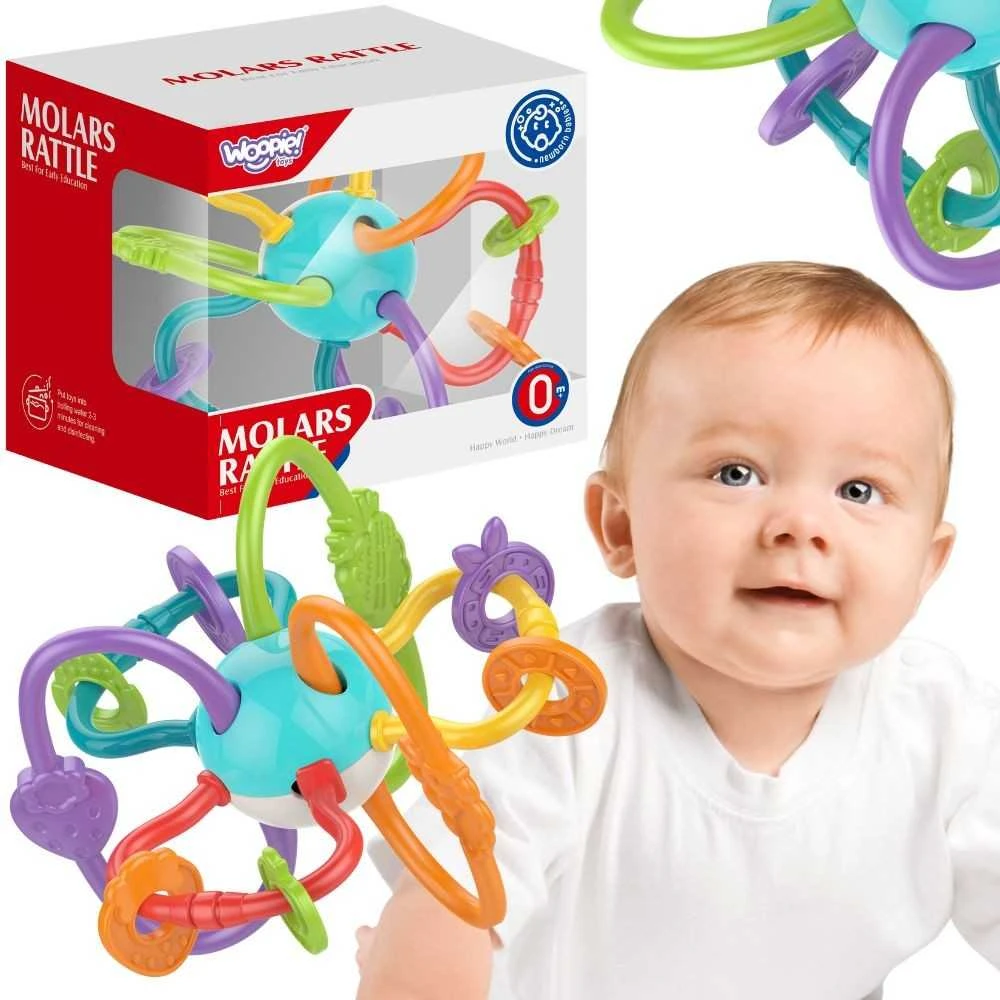 Woopie Baby Woopie Jutiklinė Žaislas Kramtukas Barškutis 2in1