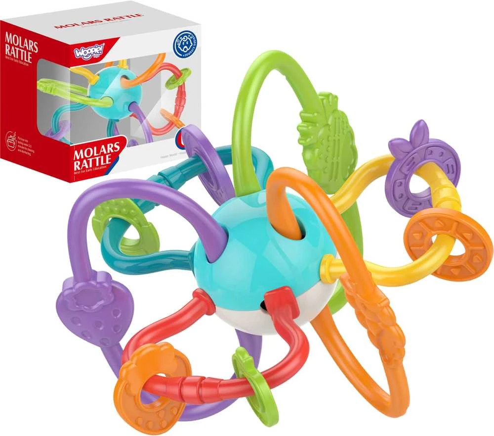 Woopie Baby Woopie Jutiklinė Žaislas Kramtukas Barškutis 2in1
