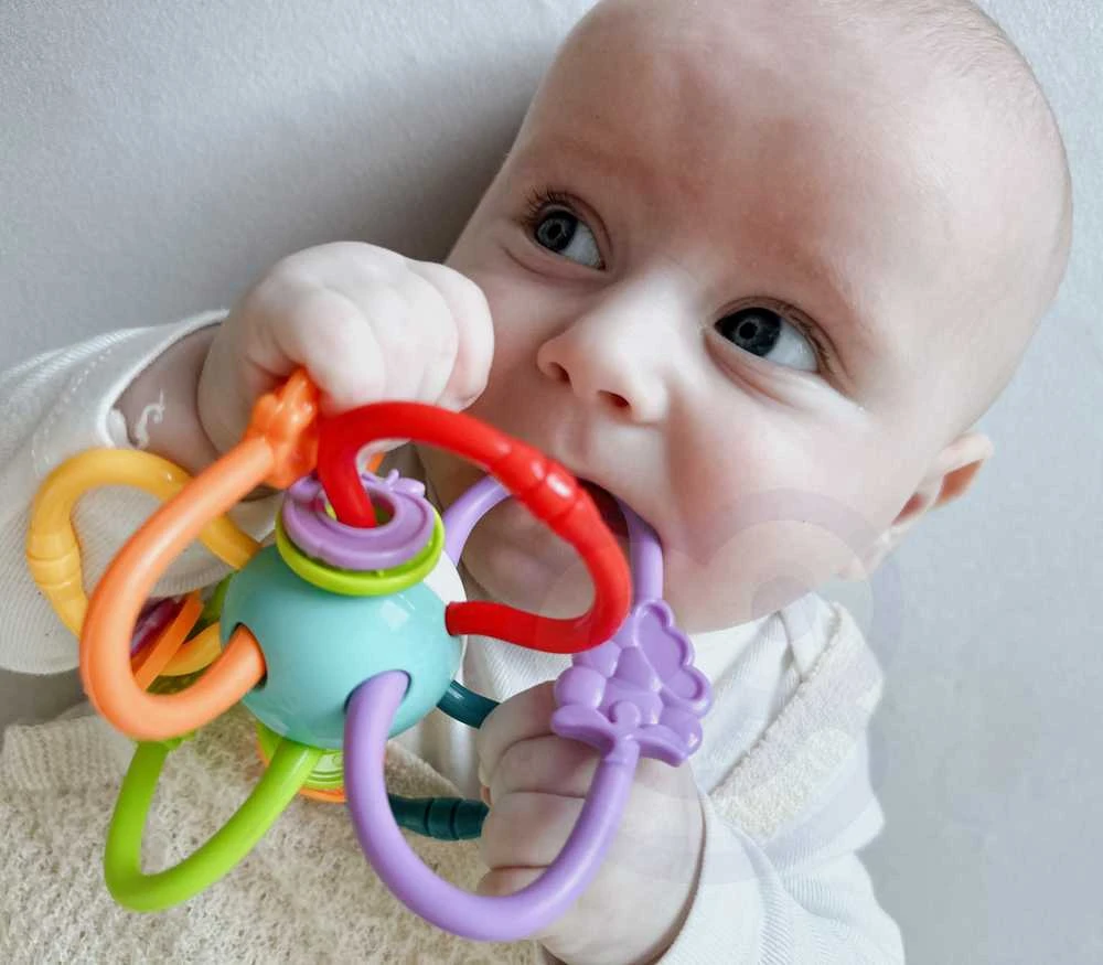 Woopie Baby Woopie Jutiklinė Žaislas Kramtukas Barškutis 2in1