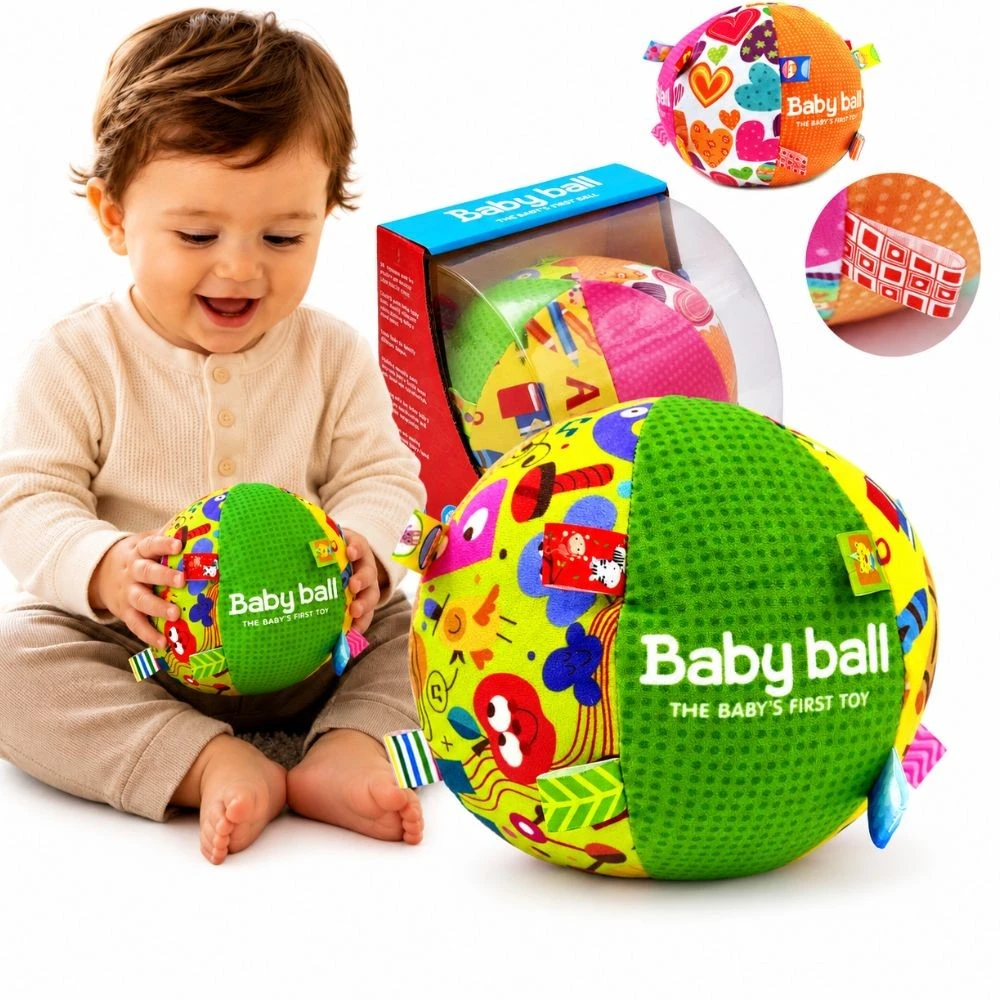 Woopie Baby WOOPIE Minkšta Sensorinė Kamuoliukas Pani Metka su Žymenimis + Garso Efektu