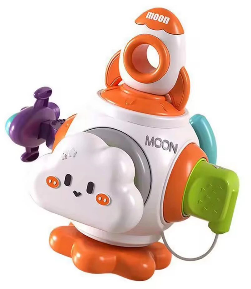 Montessori edukacinė sensorinė raketa vaikams WOOPIE BABY