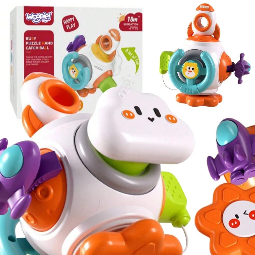 Montessori edukacinė sensorinė raketa vaikams WOOPIE BABY