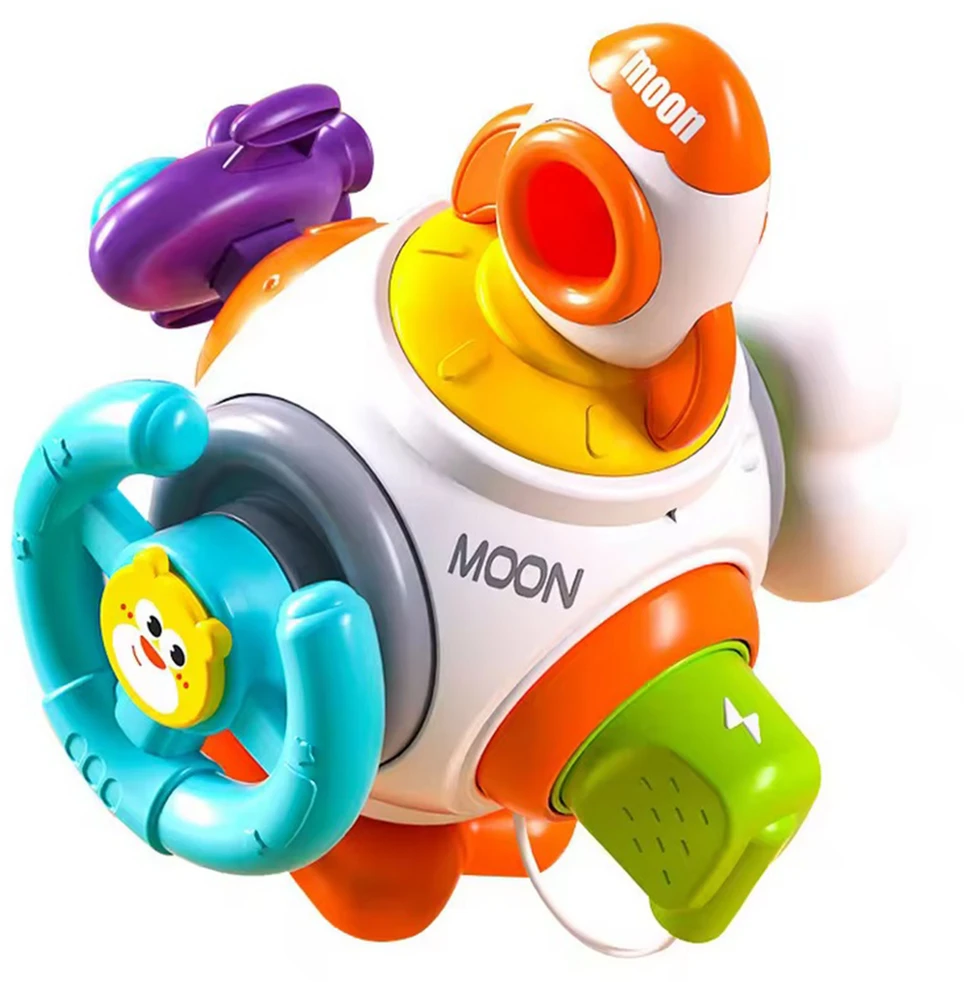 Montessori edukacinė sensorinė raketa vaikams WOOPIE BABY