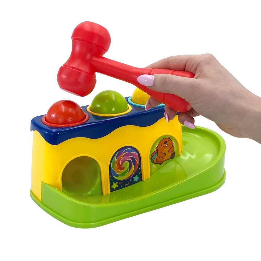 Woopie Baby WOOPIE Kūdikio Žaislas Vykdantį Įrankį - Spalvinga Vygimo Būda su Plaktuku