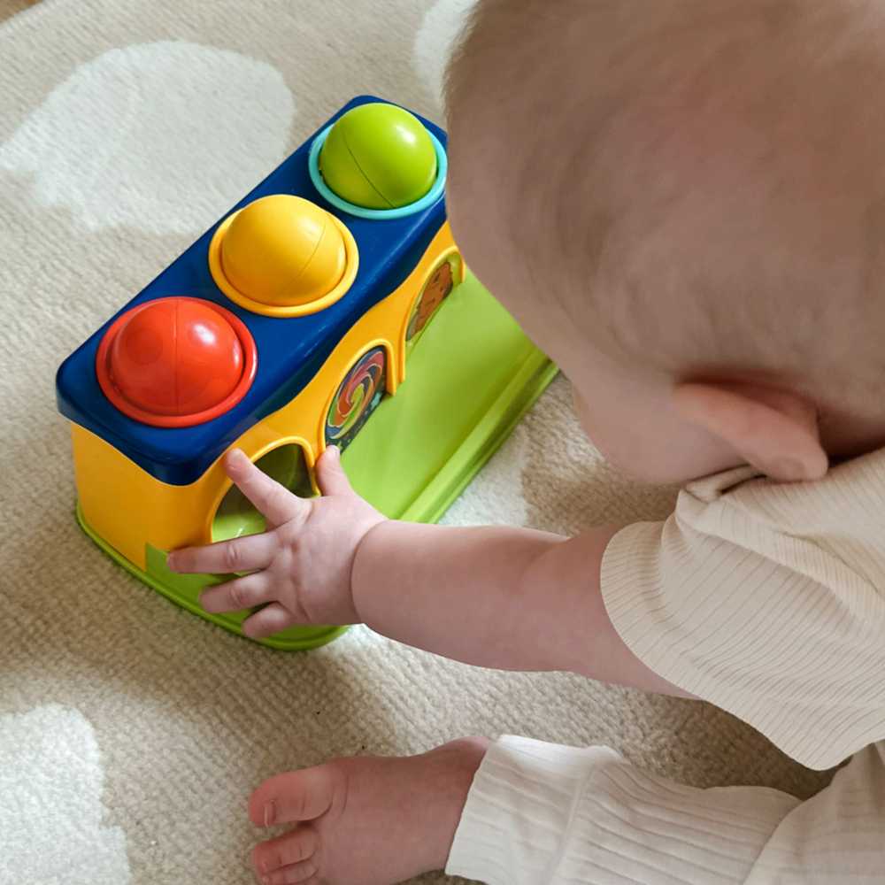 Woopie Baby WOOPIE Kūdikio Žaislas Vykdantį Įrankį - Spalvinga Vygimo Būda su Plaktuku