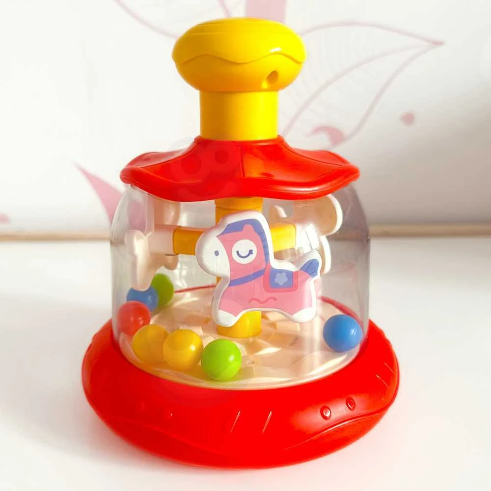 Woopie Baby WOOPIE Žaislai Spalvoti Arkliukai Raudona Sukimo Virvė