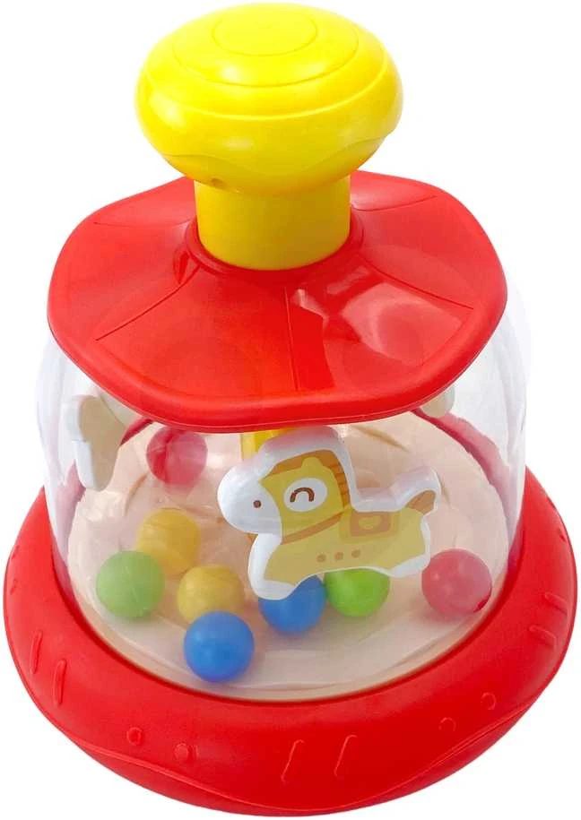 Woopie Baby WOOPIE Žaislai Spalvoti Arkliukai Raudona Sukimo Virvė