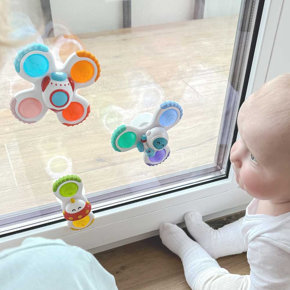 WOOPIE BABY Spinner Sensory Toy Rocket Alien Ufo 3 pcs.