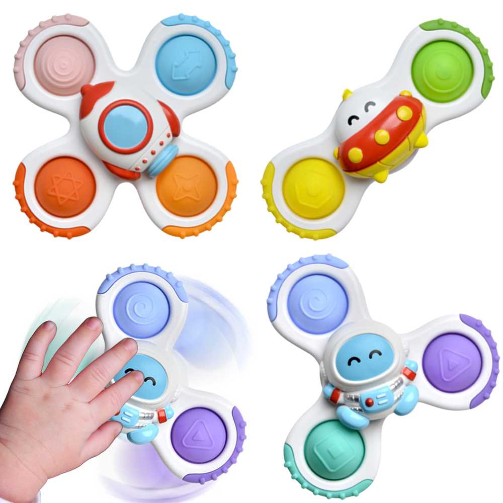 WOOPIE BABY Spinner Sensory Toy Rocket Alien Ufo 3 pcs.