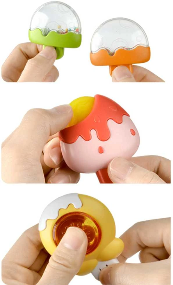 WOOPIE BABY Spinner Sensory Toy Bee Chicken Rabbit Interchangeable 3 pcs.