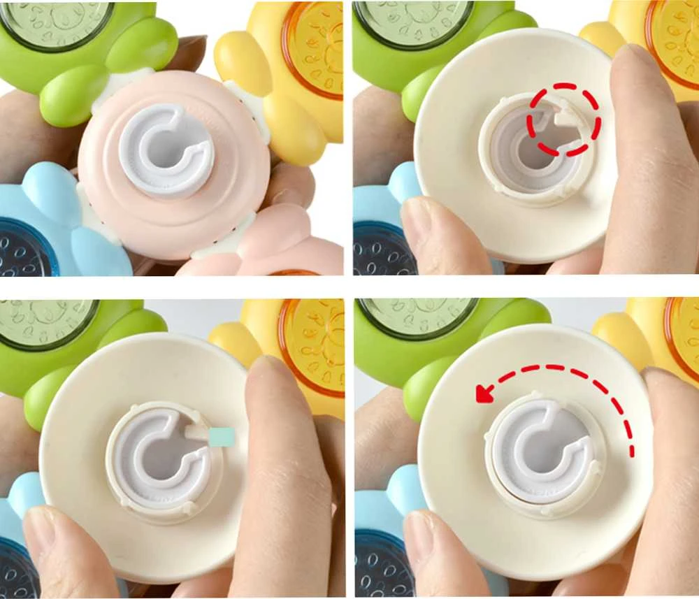 WOOPIE BABY Spinner Sensory Toy Bee Chicken Rabbit Interchangeable 3 pcs.
