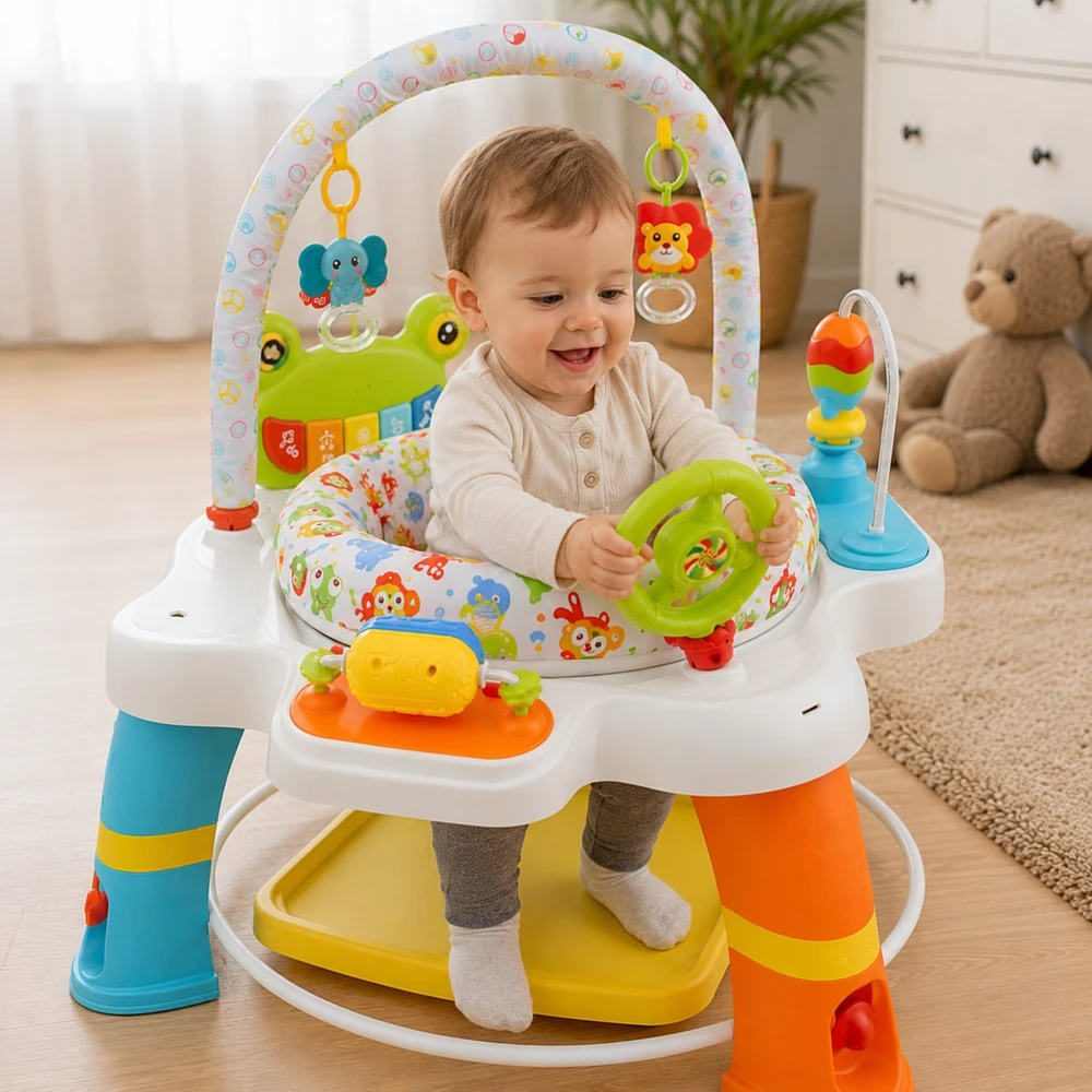 WOOPIE BABY interaktyvus veiklos centras su pasukama sėdyne 12 mėn.+