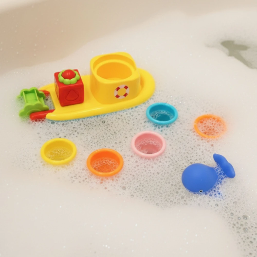 Woopie Baby WOOPIE Vandens Žaislai Balta Lėkštė Su Banginiu