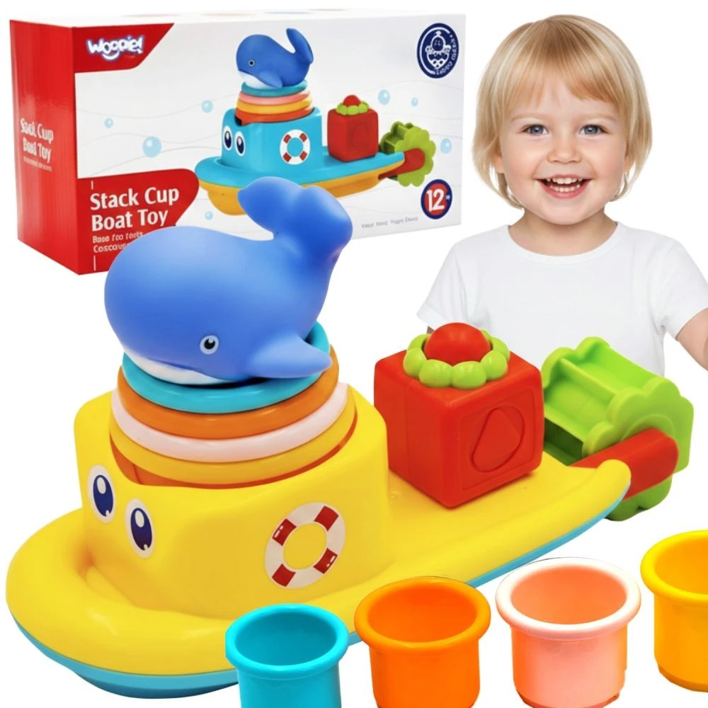 Woopie Baby WOOPIE Vandens Žaislai Balta Lėkštė Su Banginiu