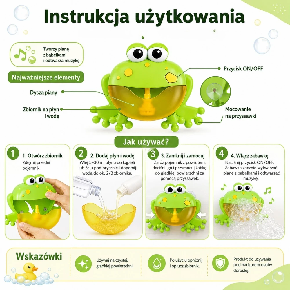 WOOPIE BABY vonios burbulų žaislas su melodija