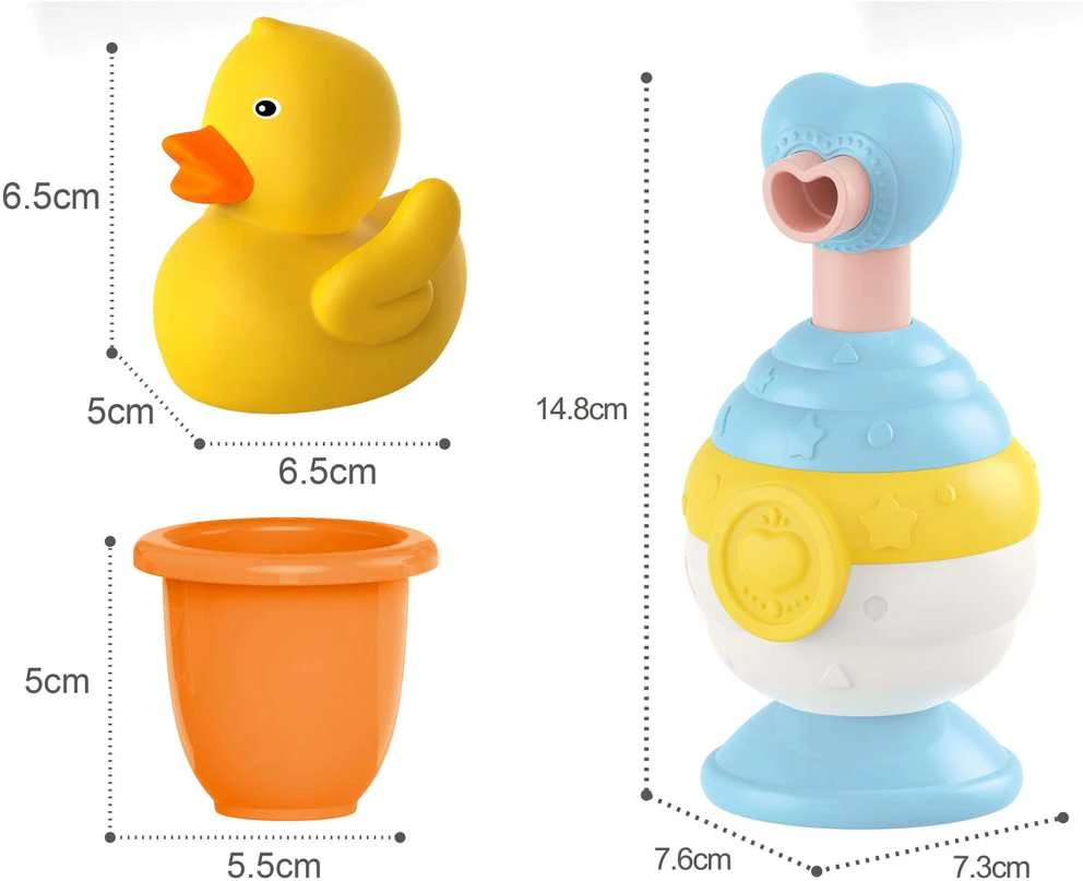 Woopie Baby WOOPIE 47641 Vonios žaislų puodelis + antis