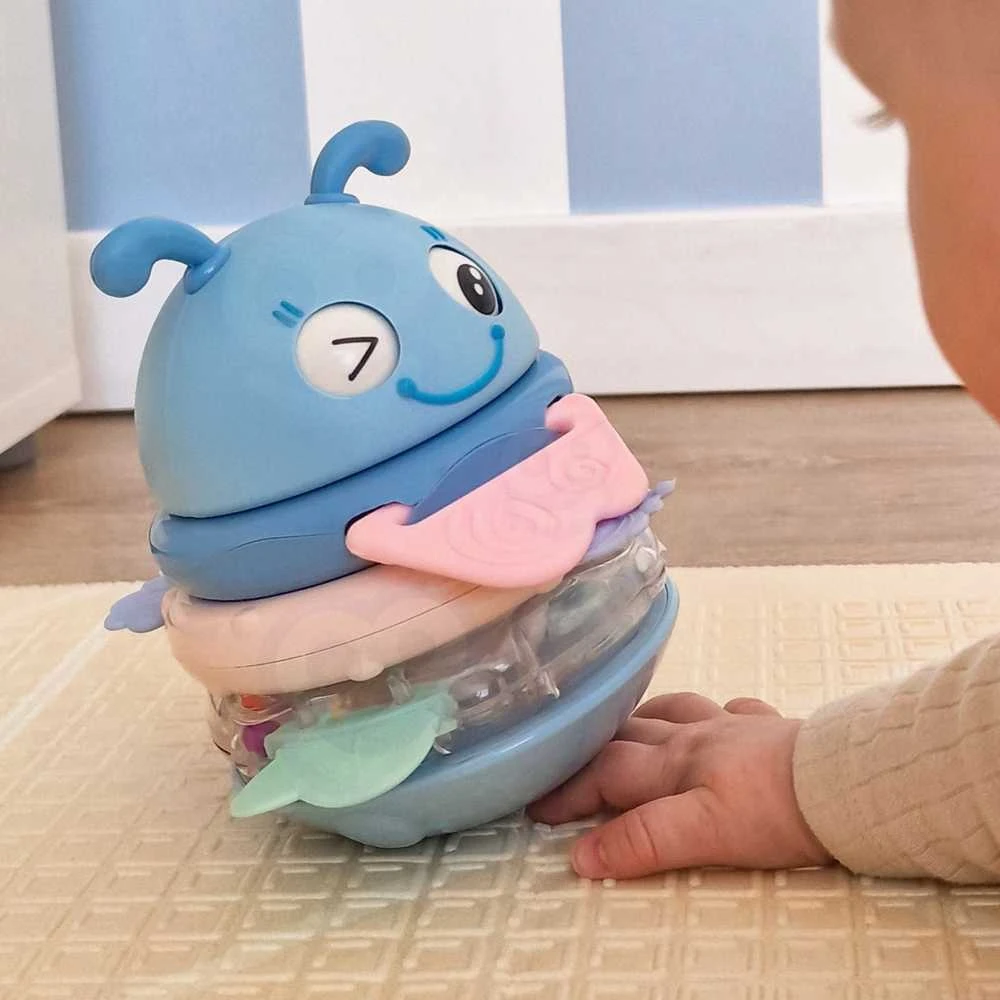 Woopie Baby WOOPIE kūdikių sensorinis žaislas 2in1 mėlynas