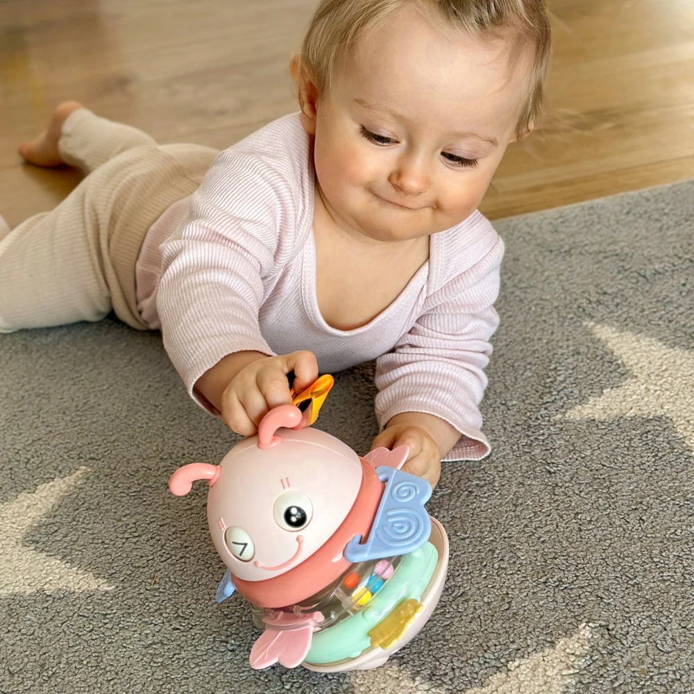 Woopie Baby Woopie kūdikio sensorinis žaislas 2in1 barškutis ir kramtukas Bitutė