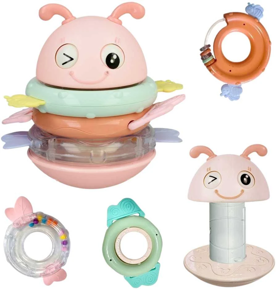 Woopie Baby Woopie kūdikio sensorinis žaislas 2in1 barškutis ir kramtukas Bitutė