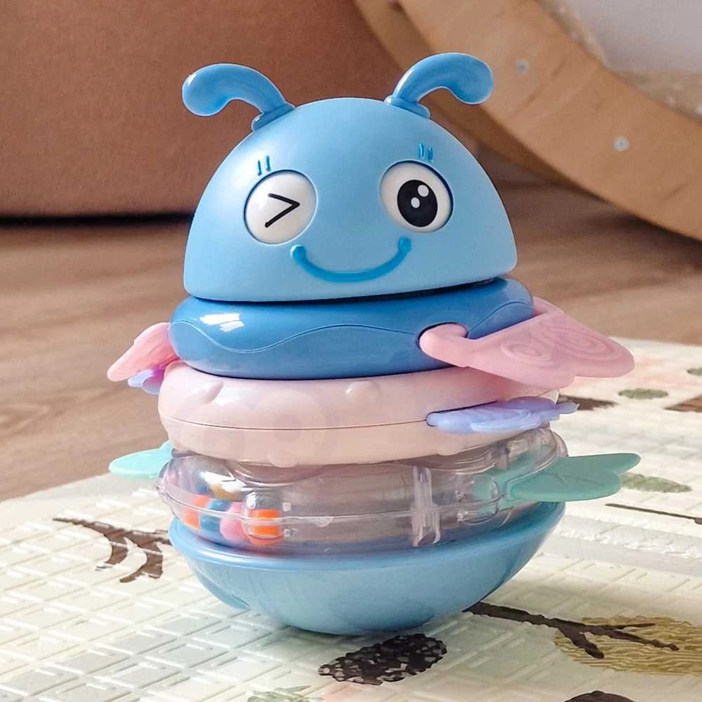 Woopie Baby WOOPIE kūdikių sensorinis žaislas 2in1 mėlynas