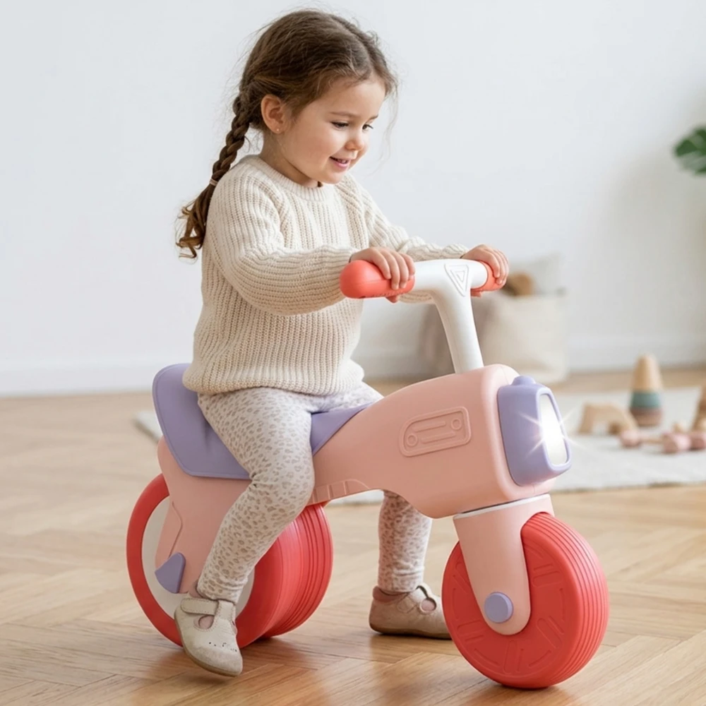 Woopie Baby WOOPIE balansinis dviratis su garsu, 18 m+, rožinis