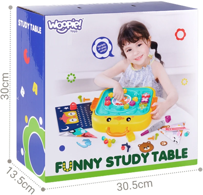 Woopie Baby WOOPIE interaktyvus edukacinis stalo dirbtuvės 3 in 1