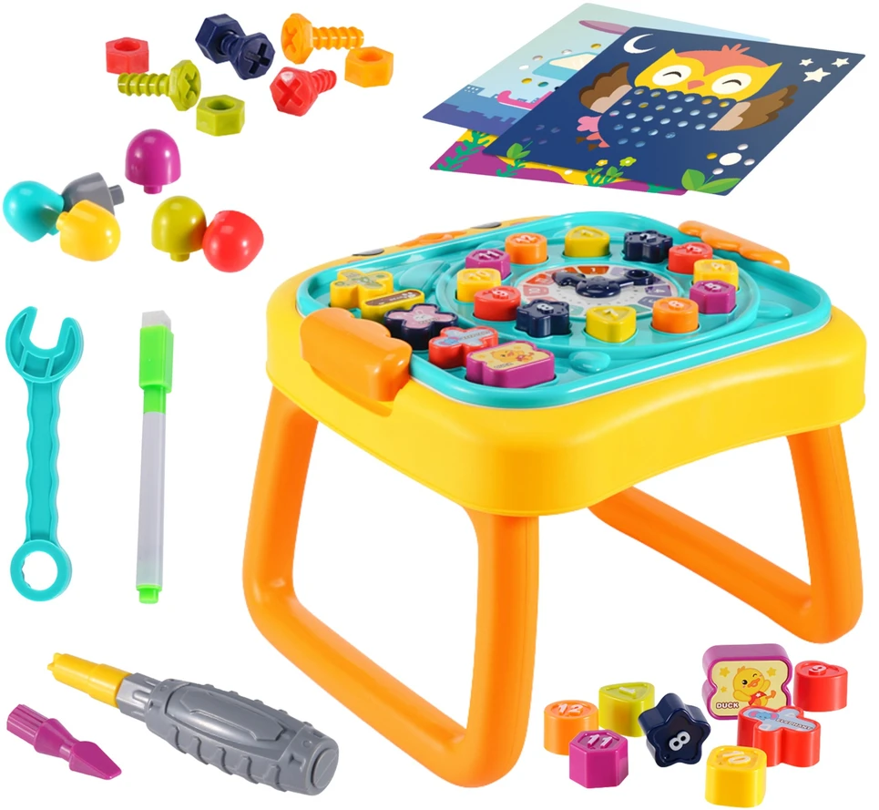 Woopie Baby WOOPIE interaktyvus edukacinis stalo dirbtuvės 3 in 1