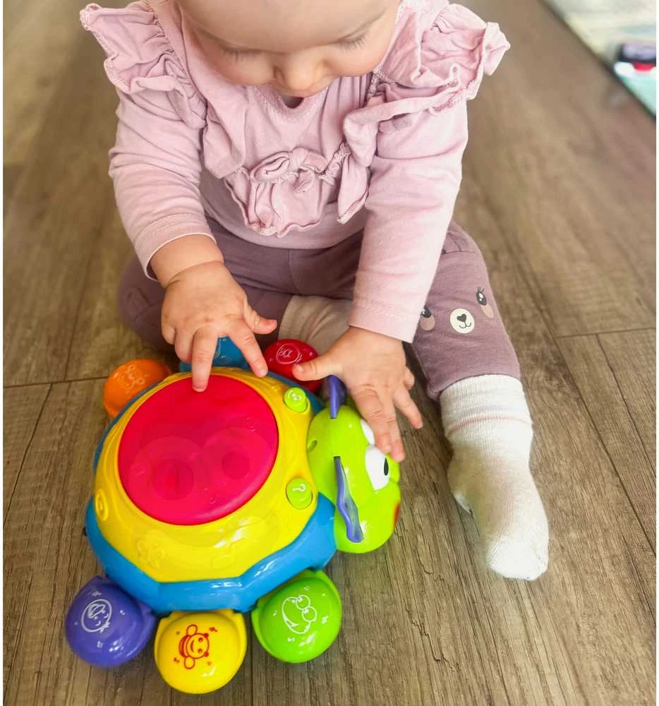 Woopie Baby Woopie interaktyvus žaislas, skirtas šliaužti ladybug