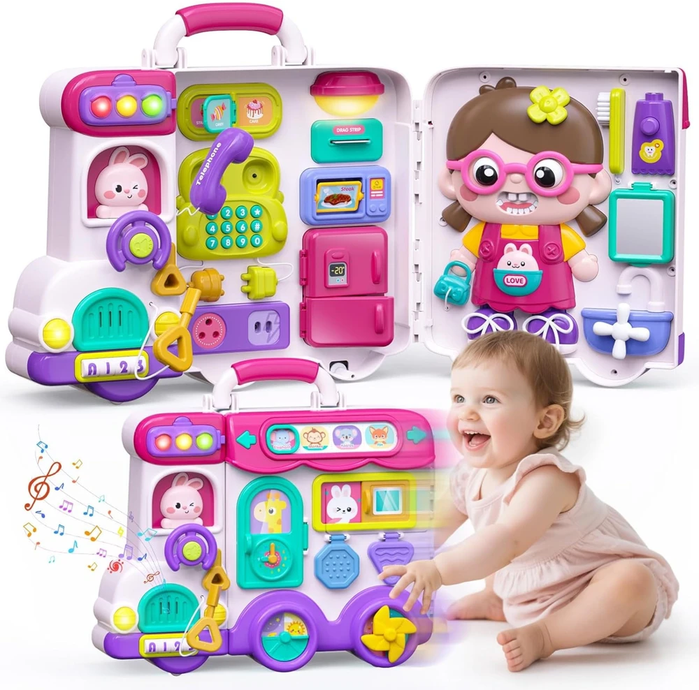 Woopie Baby WOOPIE interaktyvi manipuliacinė lenta 3in1