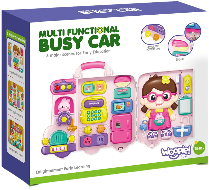 Woopie Baby WOOPIE interaktyvi manipuliacinė lenta 3in1