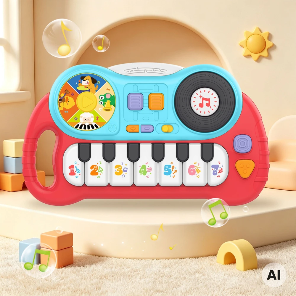 Woopie Baby Woopie interaktyvus pianinas vaikams lavinamasis vargonų garsas