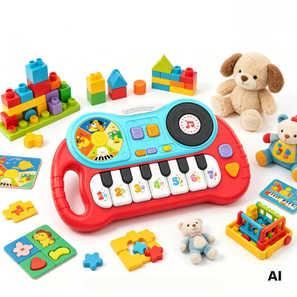 Woopie Baby Woopie interaktyvus pianinas vaikams lavinamasis vargonų garsas