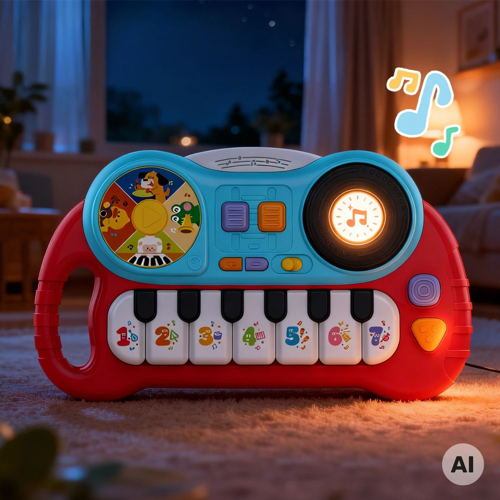 Woopie Baby Woopie interaktyvus pianinas vaikams lavinamasis vargonų garsas