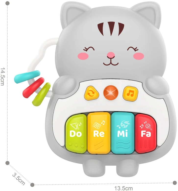 Woopie Baby WOOPIE interaktyvus pianino kačiukas muzikiniai vargonų garsai šviesa 18 mėn.+