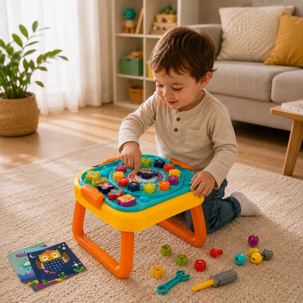 Woopie Baby WOOPIE interaktyvus edukacinis stalo dirbtuvės 3 in 1