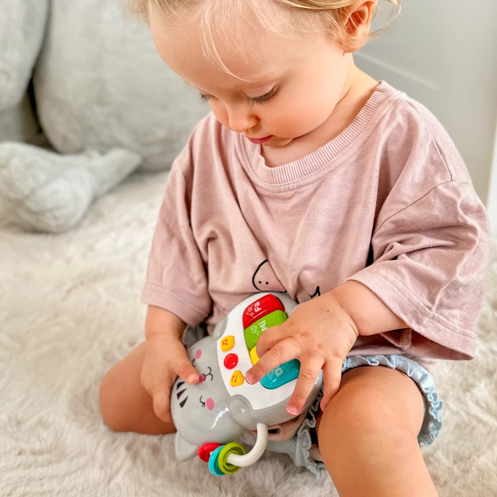 Woopie Baby WOOPIE interaktyvus pianino kačiukas muzikiniai vargonų garsai šviesa 18 mėn.+