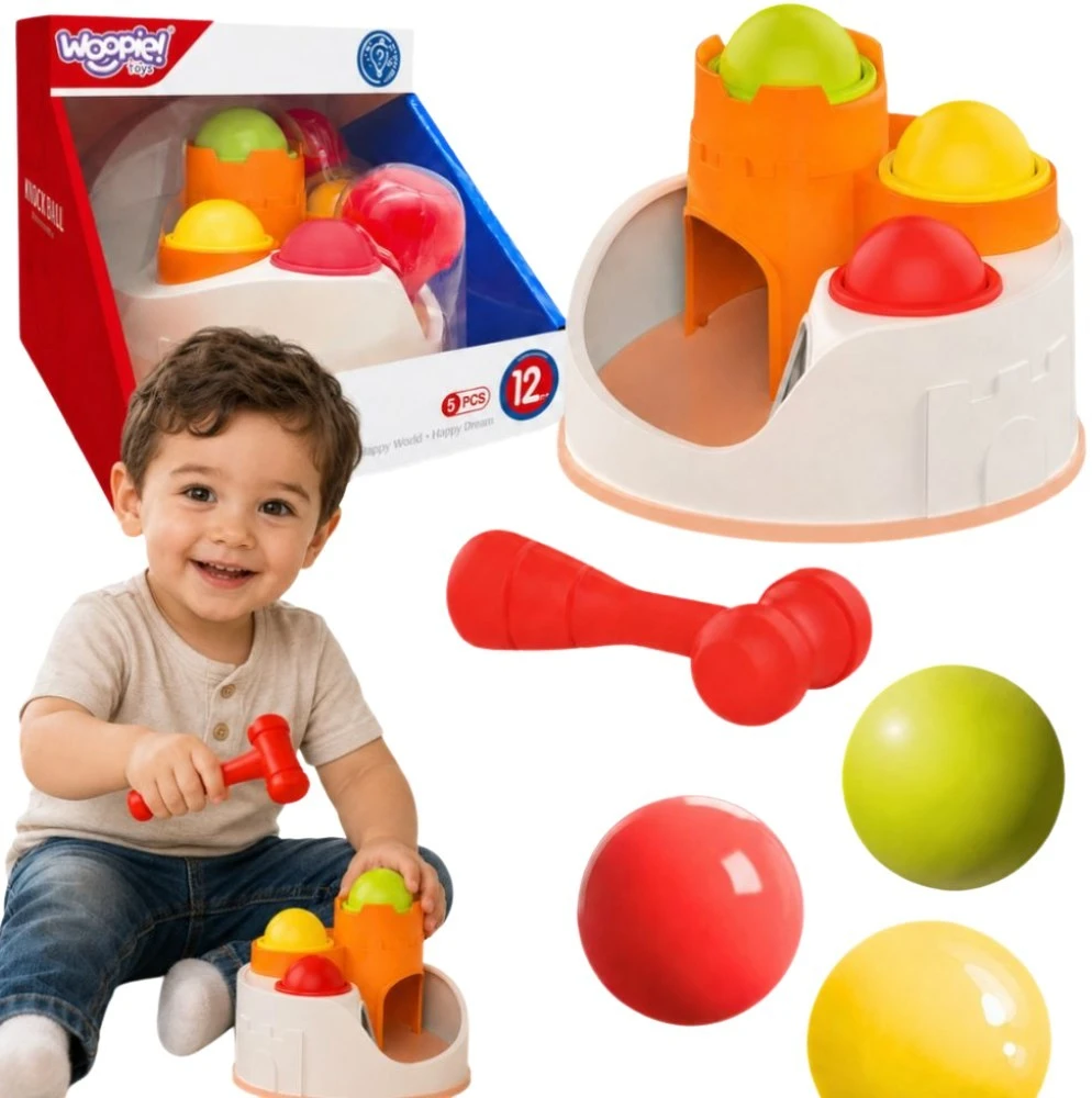 Woopie Baby WOOPIE Punch Lock kamuoliukų kūjis nuo 12 mėn.