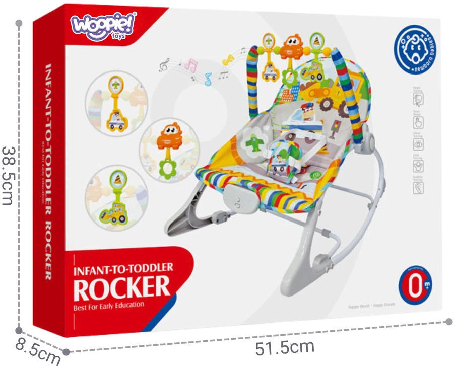 Woopie Baby WOOPY BABY interaktyvus šokinėjantis žaislas su vibracija ir arka