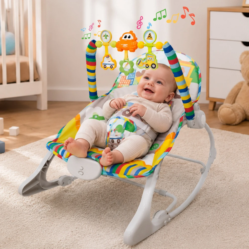 Woopie Baby WOOPY BABY interaktyvus šokinėjantis žaislas su vibracija ir arka