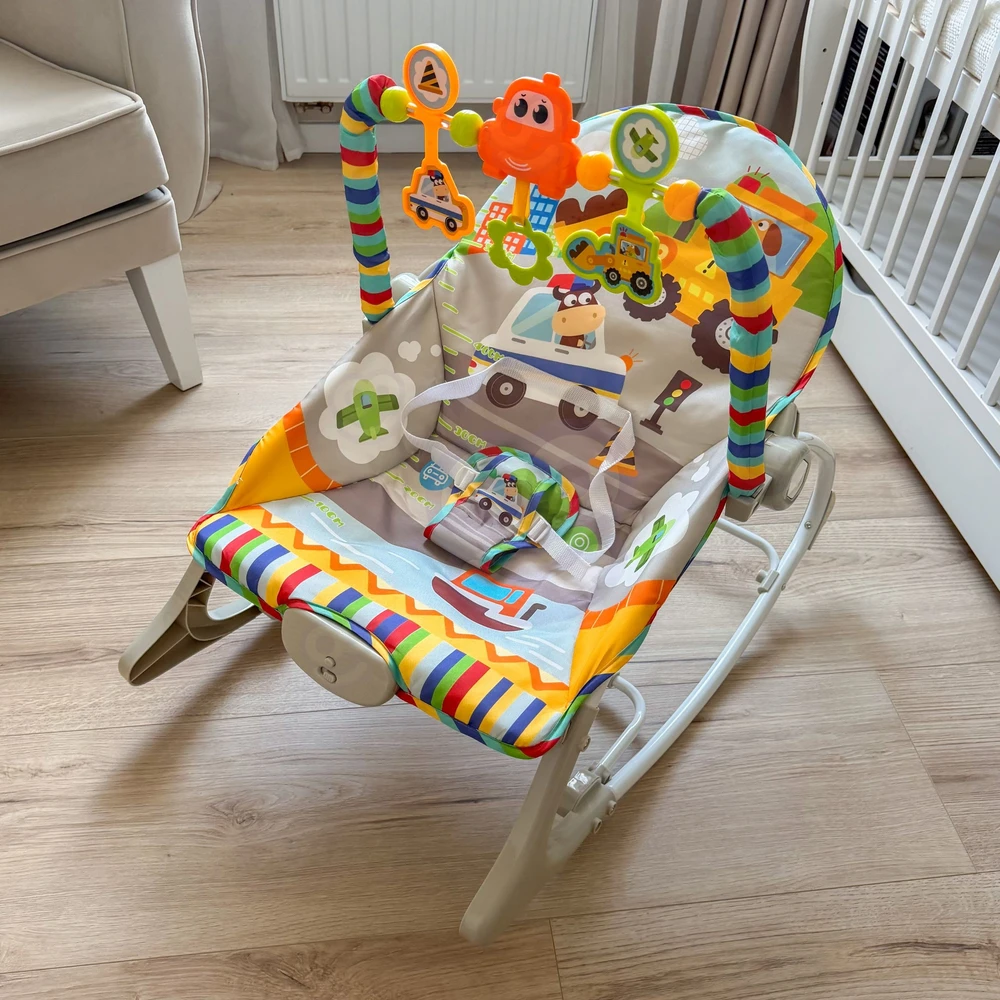 Woopie Baby WOOPY BABY interaktyvus šokinėjantis žaislas su vibracija ir arka